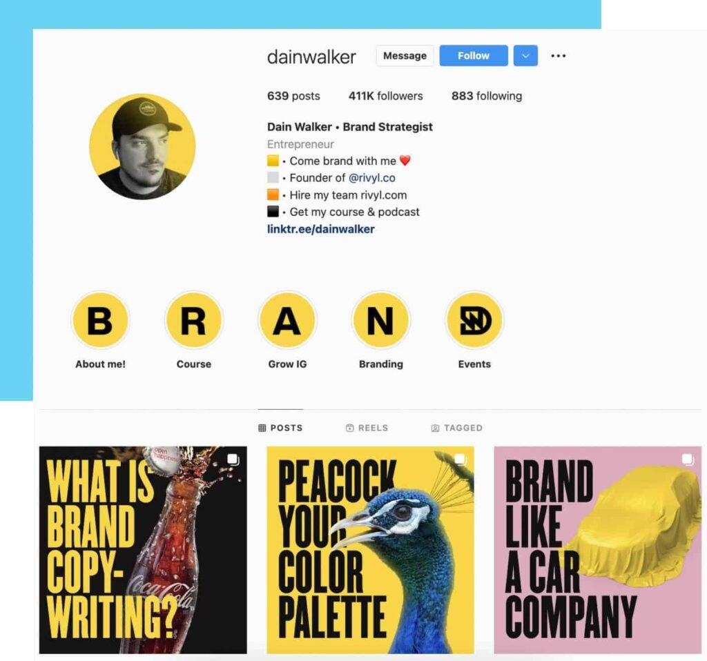 dainwalker graphic design instagram