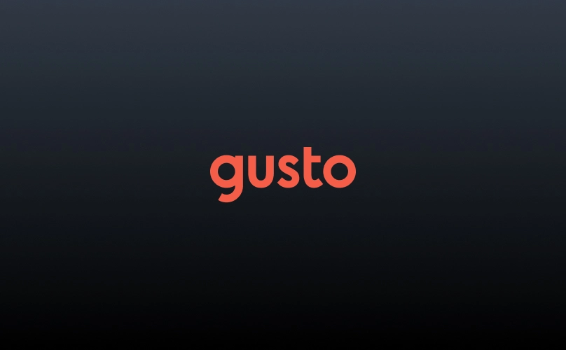 Gusto logo.