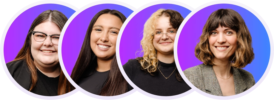 Headshots of Blackhawk's Web team.